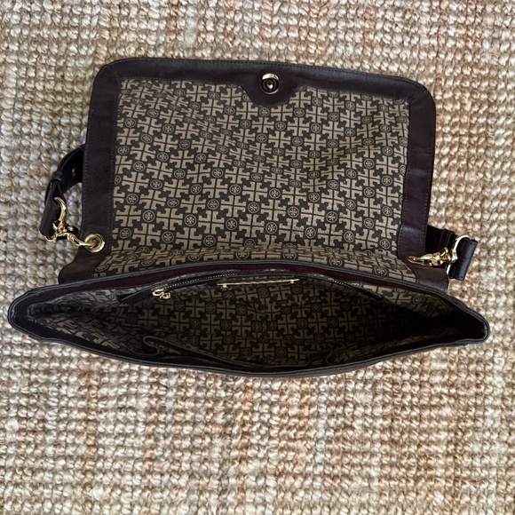 Tory Burch, Leather Shoulder Bag, Chocolate Brown - Picture 8 of 16
